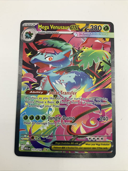 Pokemon Mega Evolution Mega Venusaur EX 177/132 Special Illustration Rare SIR NM