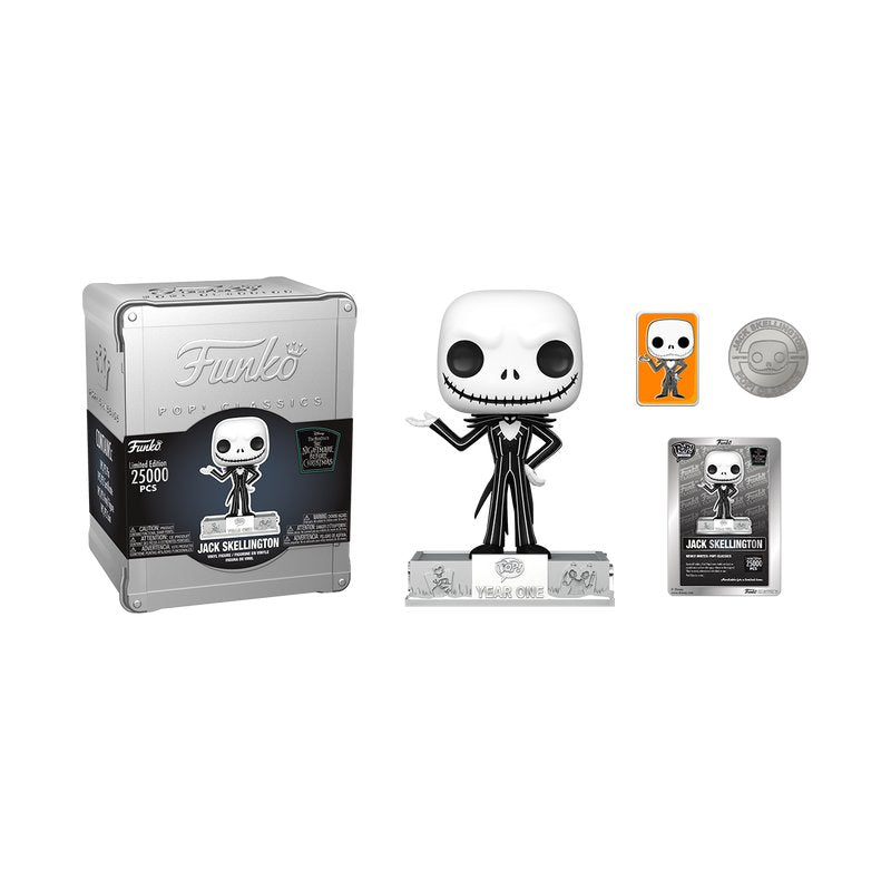 Jack Skellington Funko Pop! Classic Disney Tim Burton's The Nightmare Before Christmas - 25th Funniversary Limited Edition - Approx. 4.65" Collectible Vinyl Figure #15C with Window Display Box (PRE-ORDER)