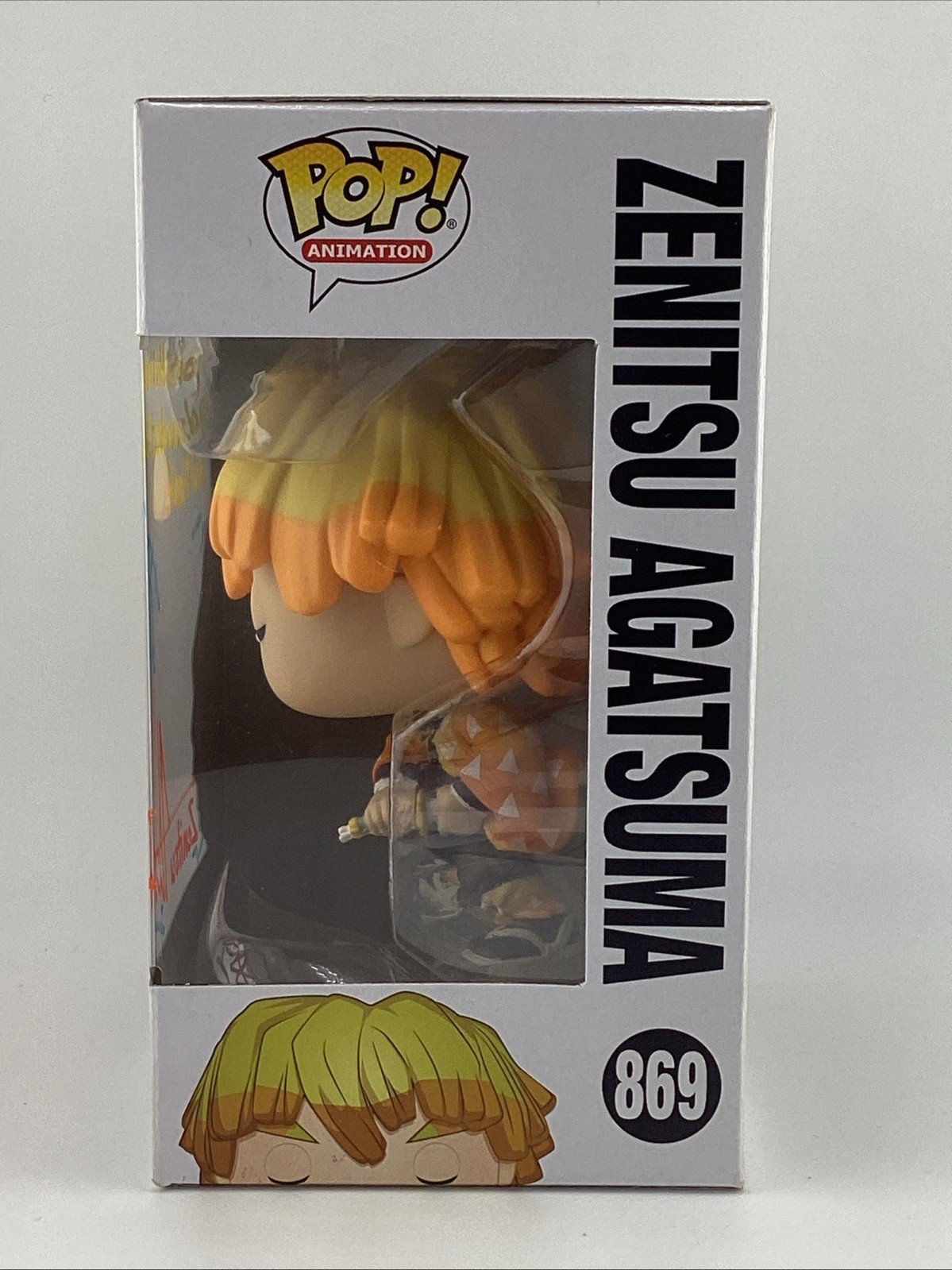 Funko Pop! Demon Slayer: Kimetsu no Yaiba - Zenitsu Agatsuma Signed Aleks L #869