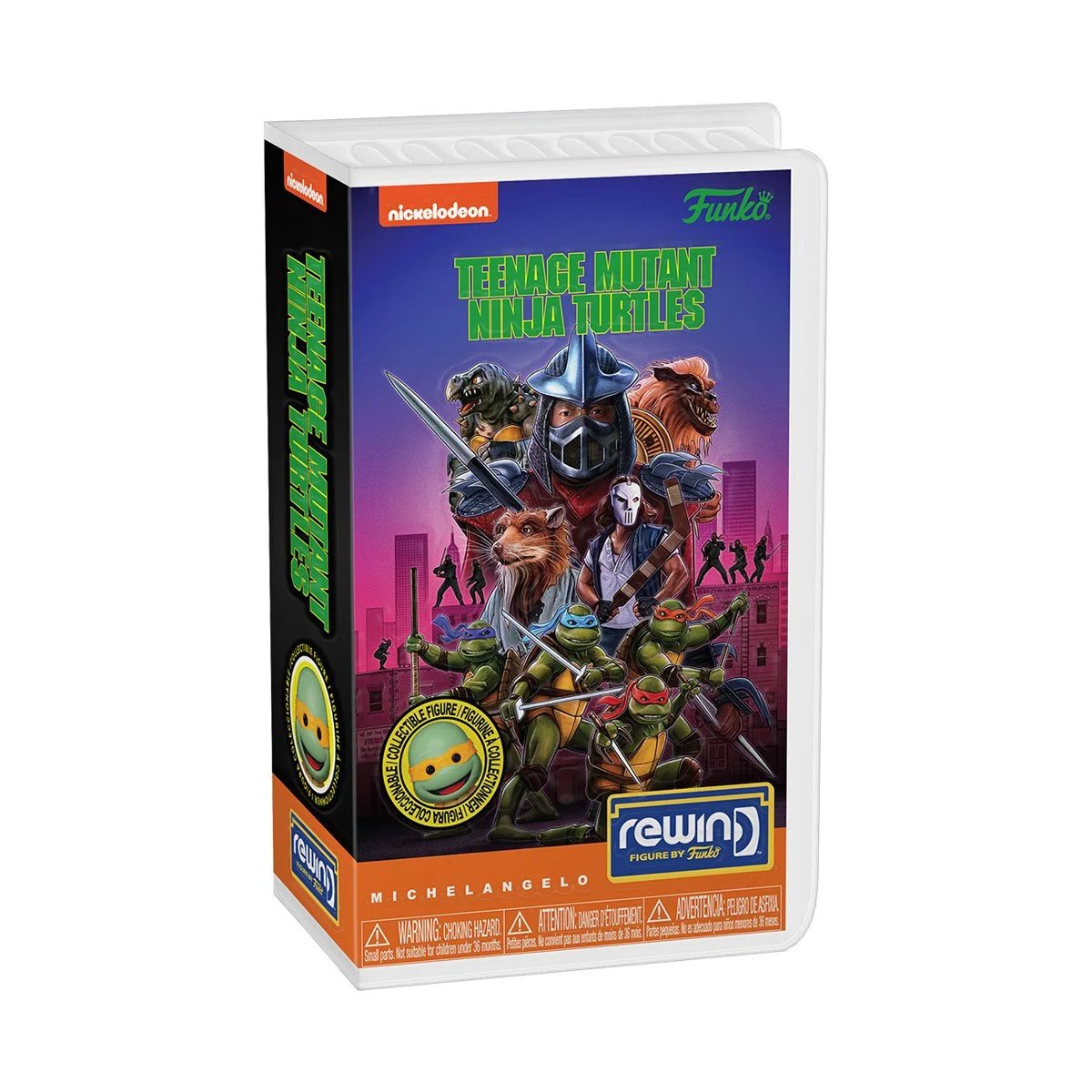 Michelangelo Funko Rewind Teenage Mutant Ninja Turtles: The Movie - Approx. 3 1/2" Collectible Chase Vinyl Figure with Case (PRE-SALE)