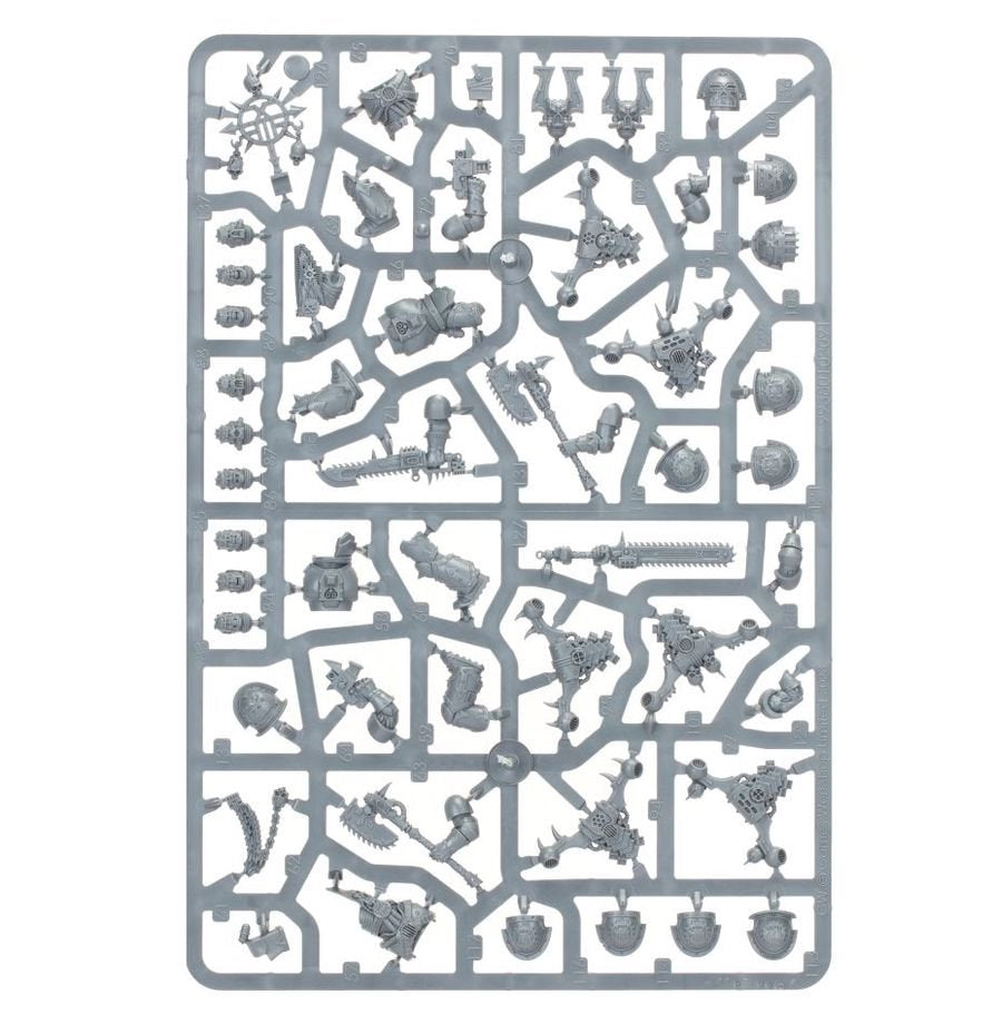 Warhammer 40,000 World Eaters Khorne Berzerkers – 10 Chaos Infantry Miniatures with Chain Weapons, Customisable Plastic Figures for Warhammer 40K