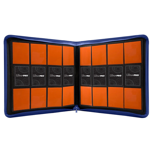 Ultra PRO 12-Pocket Zippered PRO-Binder – Blue | Premium Trading Card Binder for Collectors | Holds Up to 480 Cards | Acid-Free, Side-Loading Design for Maximum Protection (PRE-SALE December)