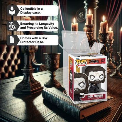 Rob Zombie (Dragula) Funko Pop! Rocks - Approx. 3 3/4" Collectible Vinyl Figure #337 with Display Box Protector Case