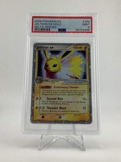 Pokémon 2005 Jolteon Ex Holo #109 Delta Species PSA 9 - Mint