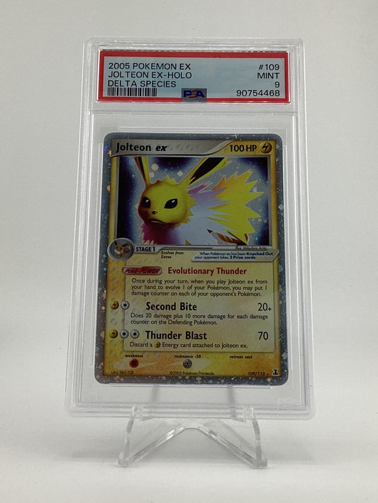 Pokémon 2005 Jolteon Ex Holo #109 Delta Species PSA 9 - Mint
