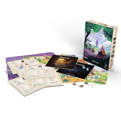Dungeons & Kittens RPG Starter Set | Complete Fantasy Tabletop Roleplaying Game for Beginners & Families | Includes Adventure Books, Character Sheets, Maps, Dice, Tokens & Playing Aid