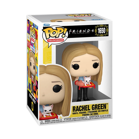 Rachel Green with Cat Funko Pop! Television F.R.I.E.N.D.S Series - Approx. 4 " Collectible Vinyl Figure #1650 with Display Box Protector Case