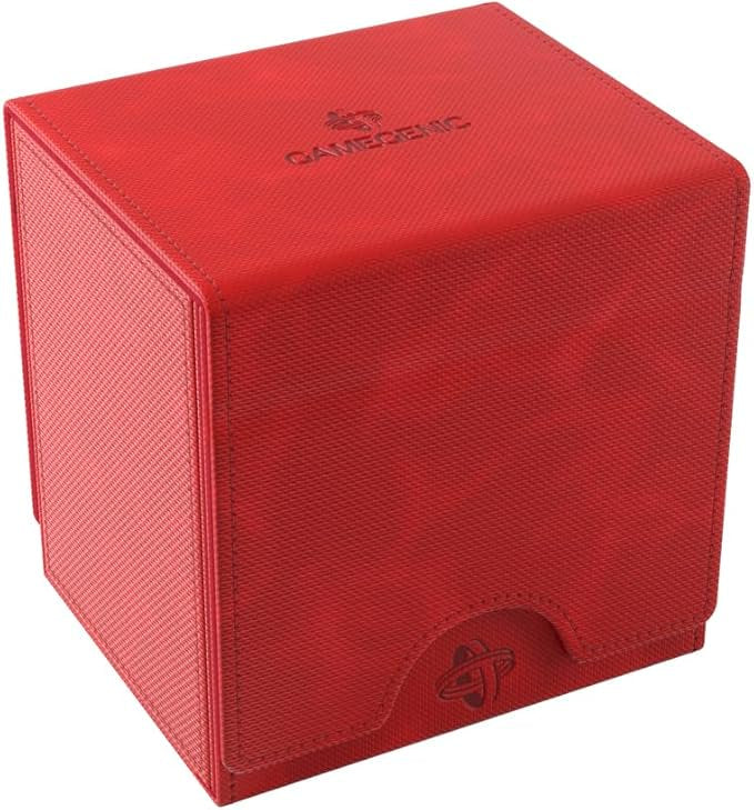 GameGenic Sidekick Pro XL Deck Box 100 Plus Cards Red Trading Card Storage Case