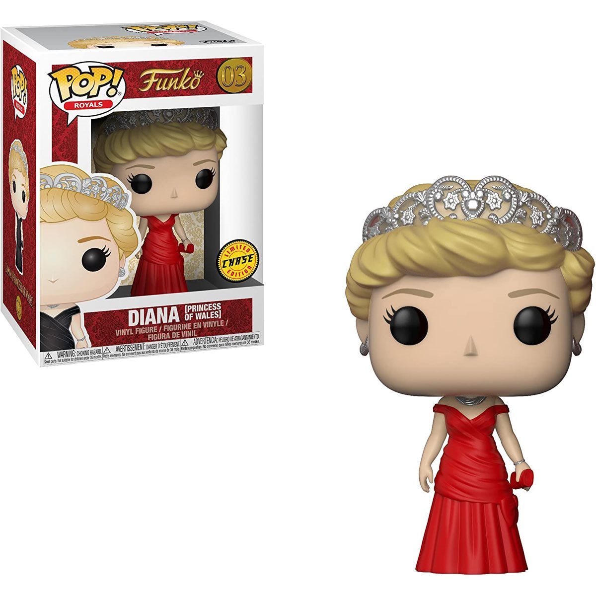 Diana Princess of Wales #03 Funko Pop! Royals - 1 in 6: CHANCE OF CHASE - Collectible Vinyl Figure with Window Display Box