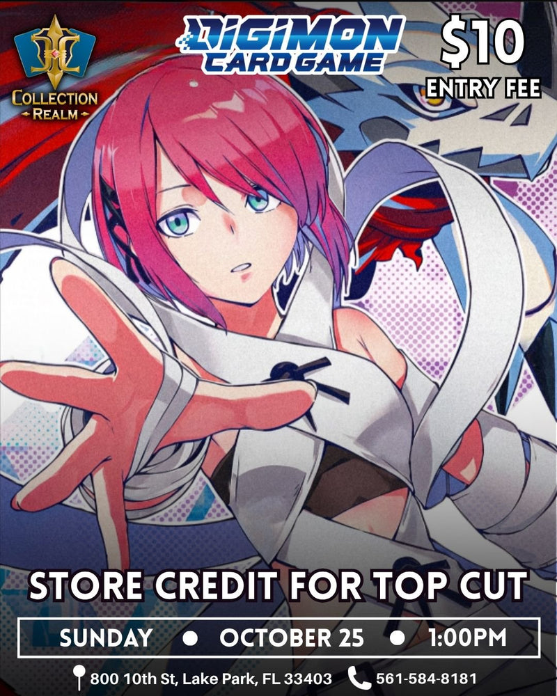 Digimon TCG Tournament – October 25 2026 (Sunday 1PM)
