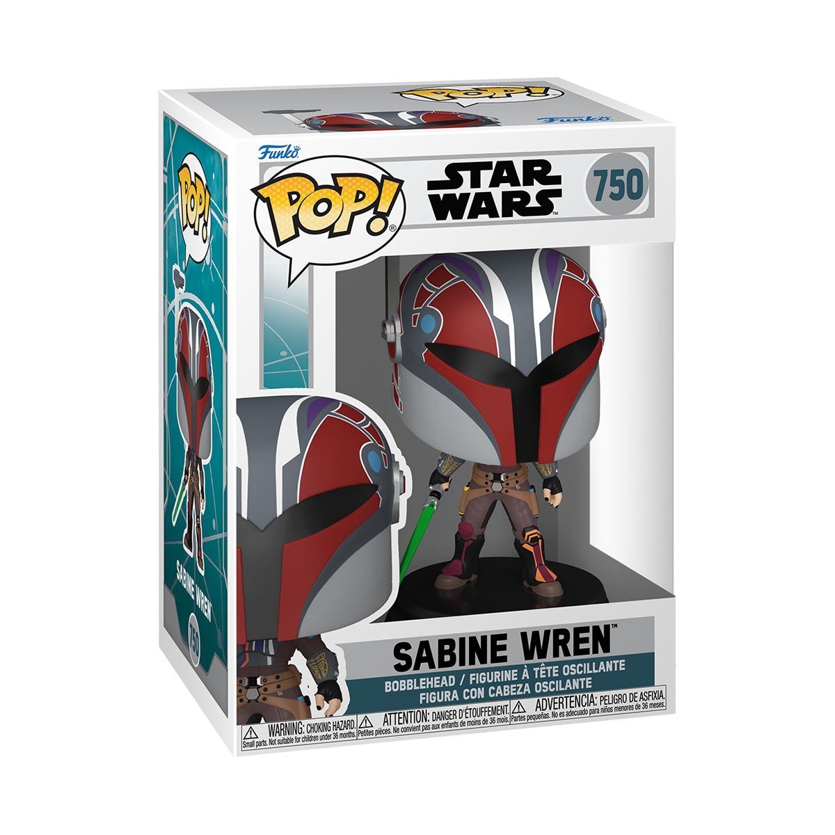 Star Wars: Ahsoka Series 3 Funko Pop! - Pack of 4 (Ahsoka Tano #749, Sabine Wren (Mandalorian Armor) #750, Anakin Skywalker with Red Lightsaber #751, and Ezra Bridger #752) Collectible Vinyl Figures (PRE-SALE)