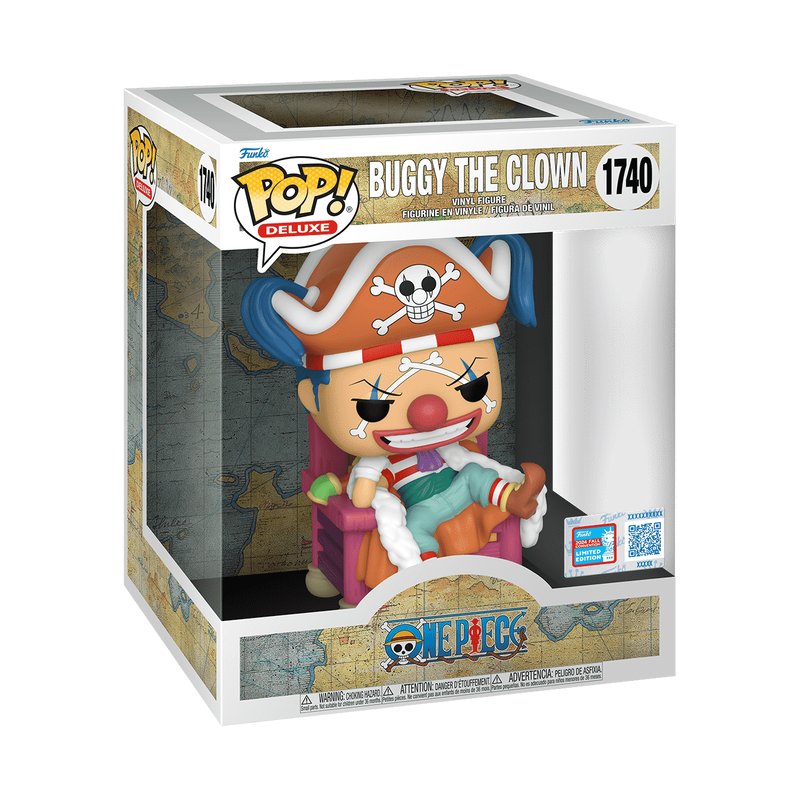 Buggy The Clown Funko Pop! Deluxe: One Piece - NYCC 2024 Exclusive - Approx. 5.15" Collectible Limited Edition Vinyl Figure #1740 with Window Display Box