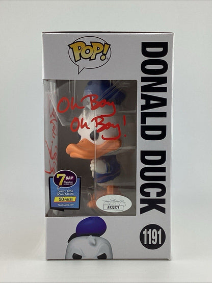 Funko Pop! Vinyl: Disney - Donald Duck Signed Daniel Ross JSA #1191