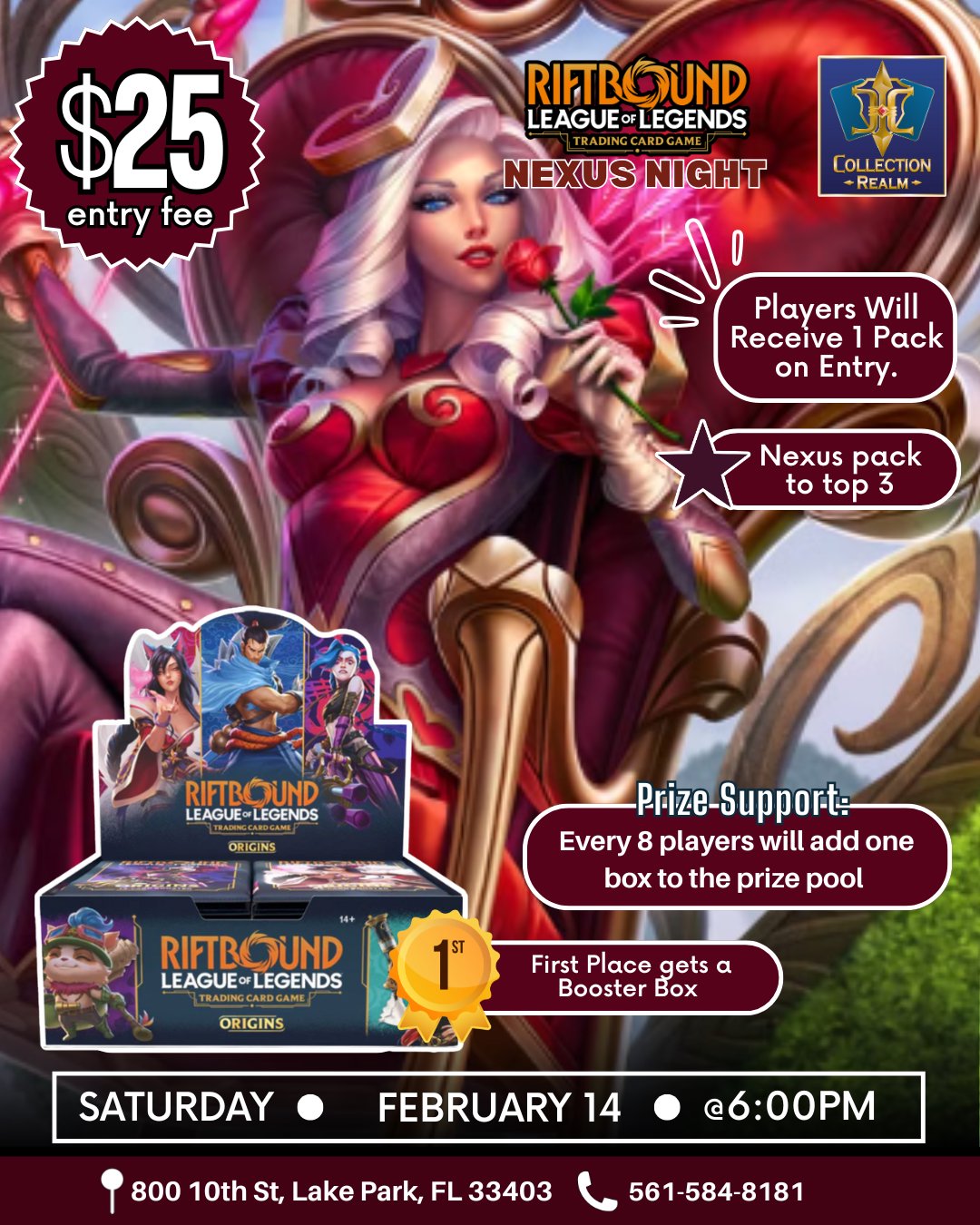 Riftbound: League of Legends TCG Nexus Night – Feb 14 (Sat) 6:00 PM