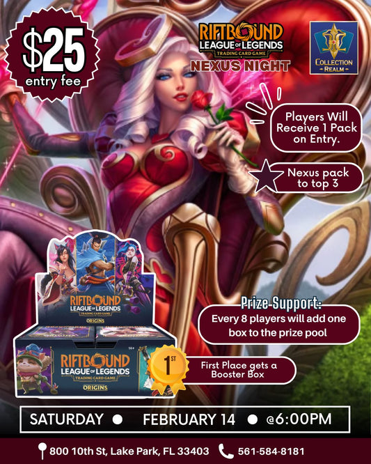 Riftbound: League of Legends TCG Nexus Night – Feb 14 (Sat) 6:00 PM