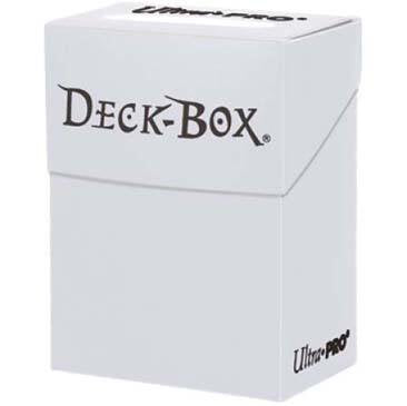 Ultra PRO Deck Box White Card Deck Box TCG Storage Holds 80 Plus Cards