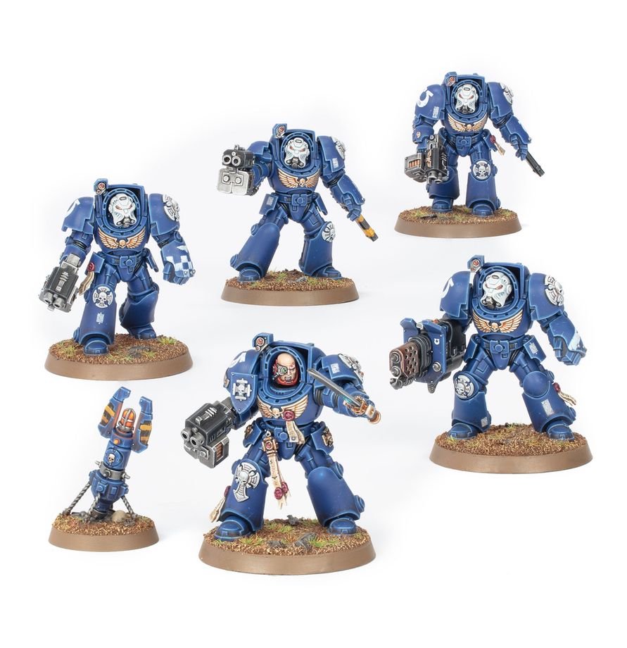 Warhammer 40,000 Space Marines Terminator Squad – 5 Elite Tactical Dreadnought Miniatures Plastic Kit | Citadel Games Workshop Tabletop Wargame Figures (PRE-ORDER)
