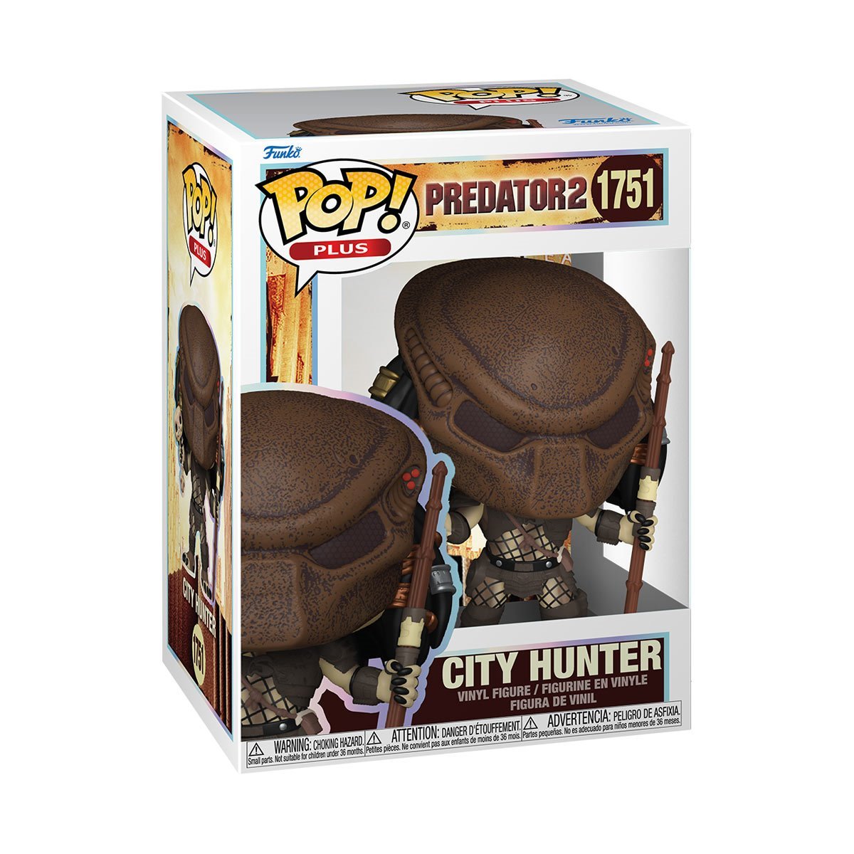 City Hunter Funko Pop! Plus Predator 2 - Approx. 4" Collectible Vinyl Figure #1751 with Window Display Box