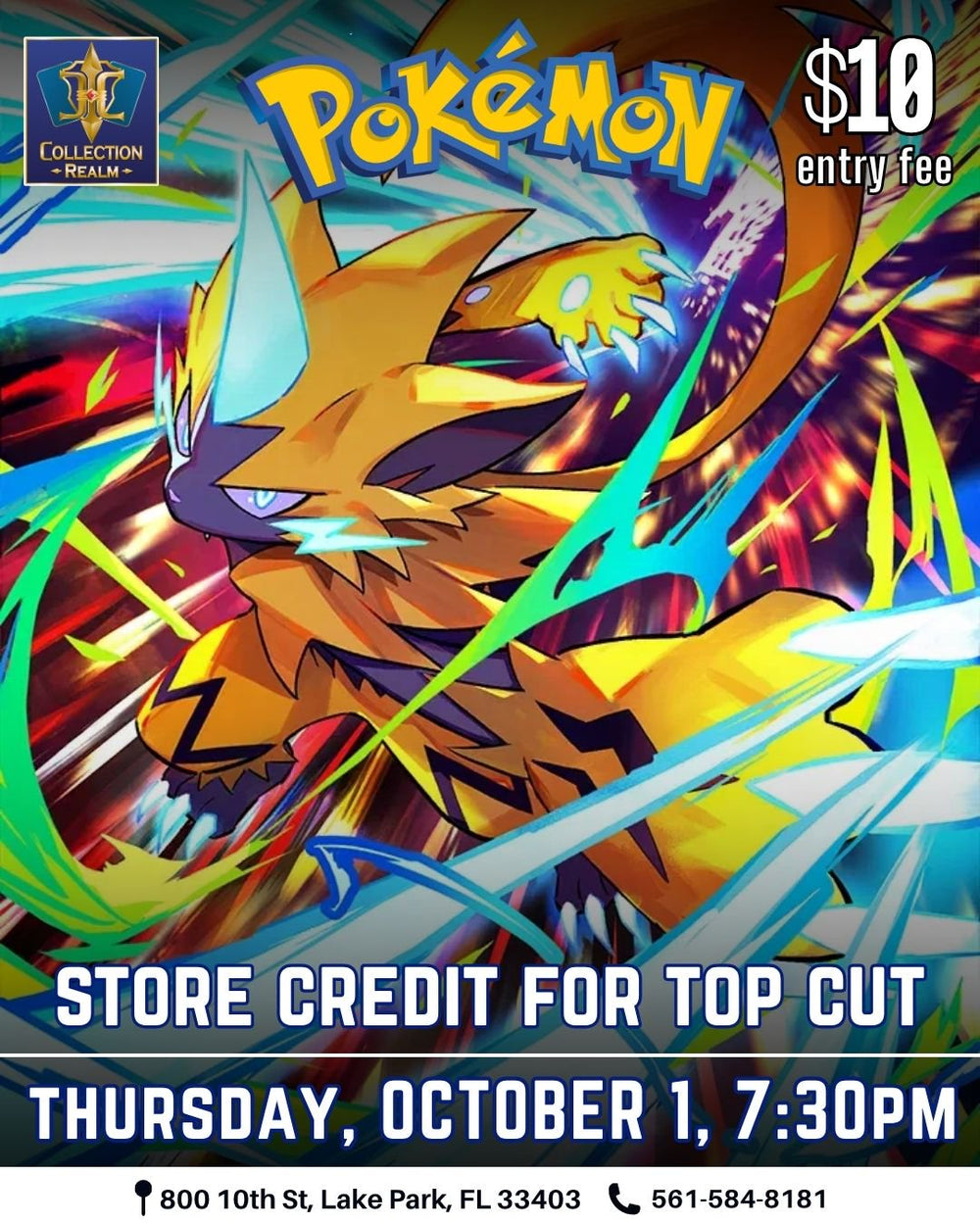 Pokémon TCG Tournament – October 1, 2026 (Thursday 7:30 PM)