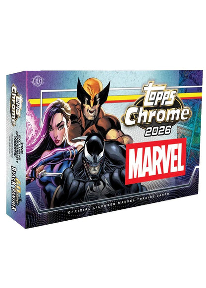Topps Chrome Marvel Comics 2026 Hobby Box (PREORDER - Release Date July 1, 2026)