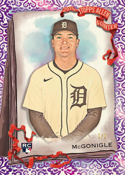 2026 Topps Allen & Ginter Baseball Value Box, 8 Packs, 6 Cards Per Pack, 300-Card Base Set, Look for Autograph & Relic Cards, Inserts, Signature Minis, Chrome & Metal Parallels (PREORDER - Release Date October 7, 2026)