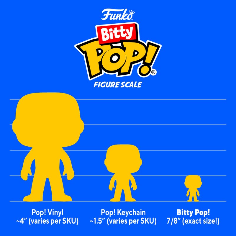 Funko Airways Bitty Pop! NYCC 2024 Exclusive Shared Sticker LE 4000 - Approx. 0.9" SE Vinyl Figure 4-Pack with Bitty Display Shelf