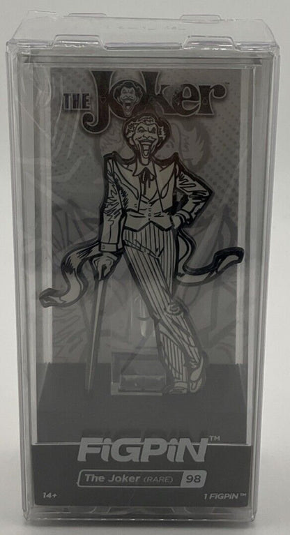 FiGPiN The Joker Rare #98 Black and White Chase Hard Case Batman
