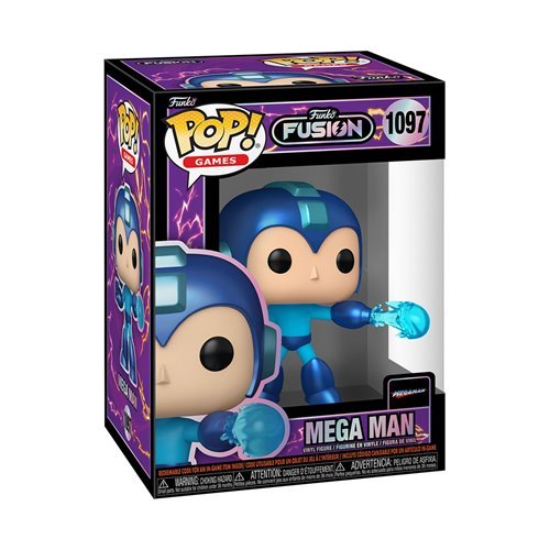 Mega Man #1097 Funko Pop! Games Funko Fusion - Approx. 4" Collectible Vinyl Figure Bundled with Display Box Protector Case - Estimated Arrival: Oct. 2025 (PRE-SALE)