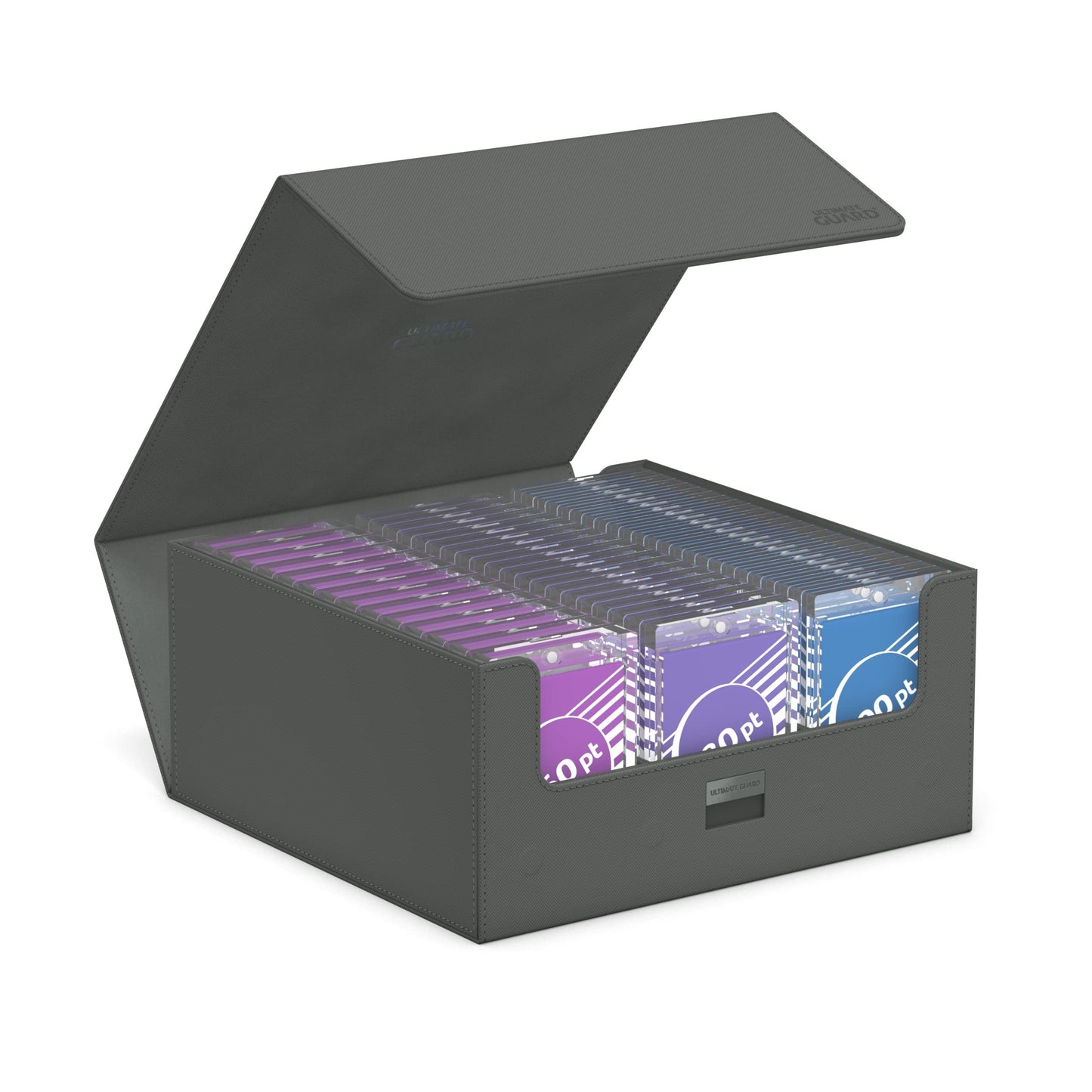 Ultimate Guard Treasurehive 90+ Card Storage Case – Grey | TCG Deck Box Organizer