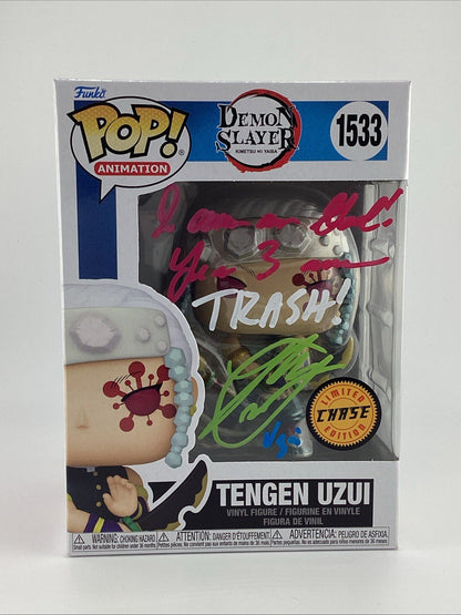Funko Pop! Demon Slayer -Tengen Uzui CHASE - Signed By Ray Chase *JSA* #1533