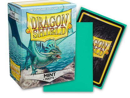 Dragon Shield Matte Mint Card Sleeves 100 Count Standard Size, Textured Protective Trading Card Sleeves for MTG, Pokémon, Lorcana, Flesh and Blood, Durable Deck Protector Sleeves