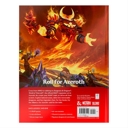 Dungeons & Dragons World of Warcraft Tabletop Roleplaying Adventure Game, Fantasy RPG Setting for Fans, Epic Heroes, Quests, Alliances & Legendary Adventures (PREORDER - Release Date November 17, 2026)