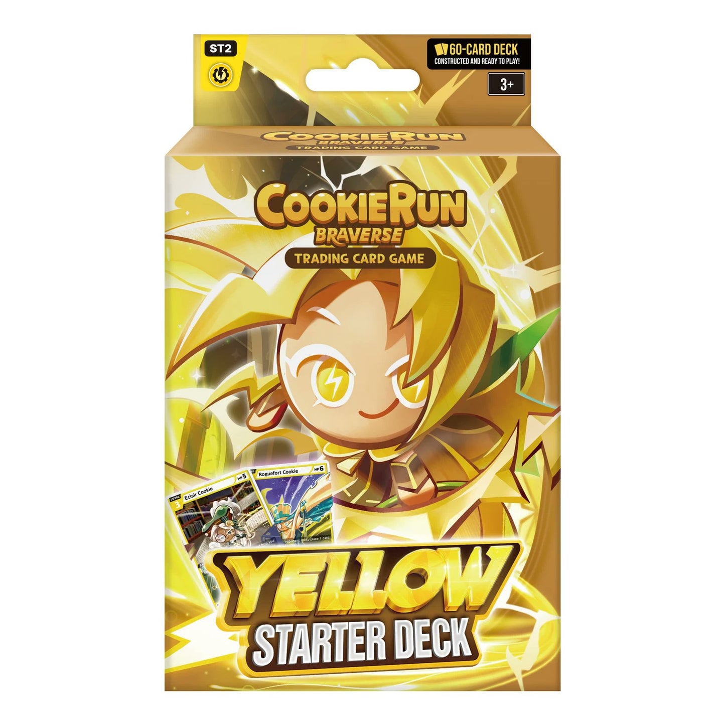 Cookie Run TCG ST2 Yellow Starter Deck 60 Card Prebuilt Deck Cookie Run Card Game