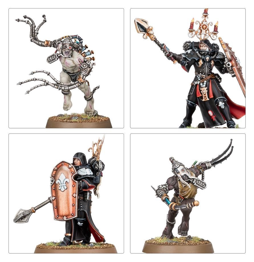 Warhammer 40K Combat Patrol Adepta Sororitas Army Set – 27 Multipart Plastic Miniatures, Sisters of Battle Warhammer 40,000 Starter & Expansion Box with Canoness and Celestian Sacresants (PRE-ORDER)