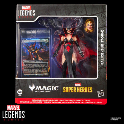 Magic: The Gathering Marvel Super Heroes Malice Sue Storm 6-Inch Action Figure with Exclusive Foil Trading Card, Marvel Legends Collectible Figure with Accessories (PREORDER - Release Date October 2026)