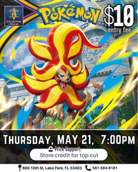 Pokémon TCG Tournament – May 21 (Thurs) 7PM