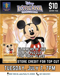 Disney Lorcana TCG Tournament – July 7, 2026 (Tuesday 7:00 PM)