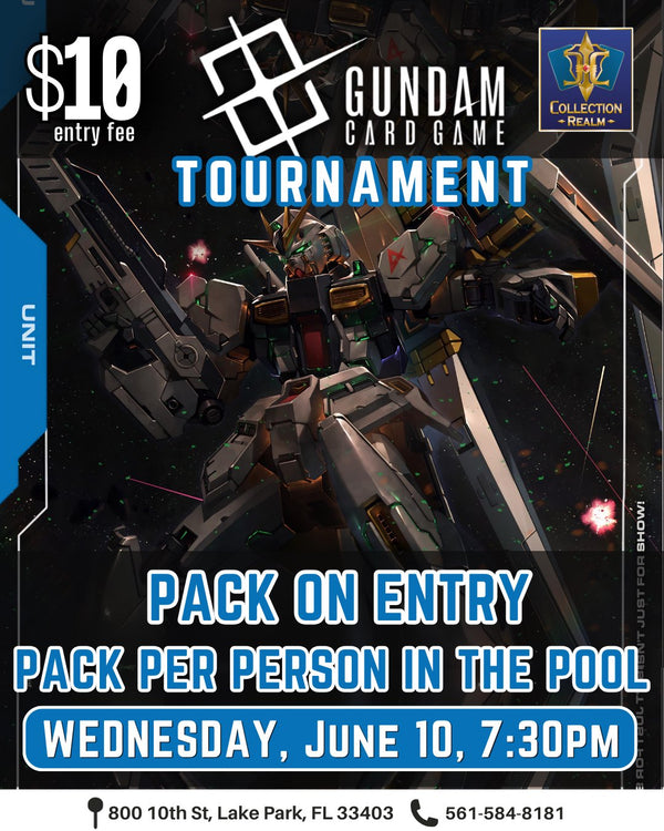 Gundam Card Game Tournament – June 10, 2026 (Wednesday 7:30PM)