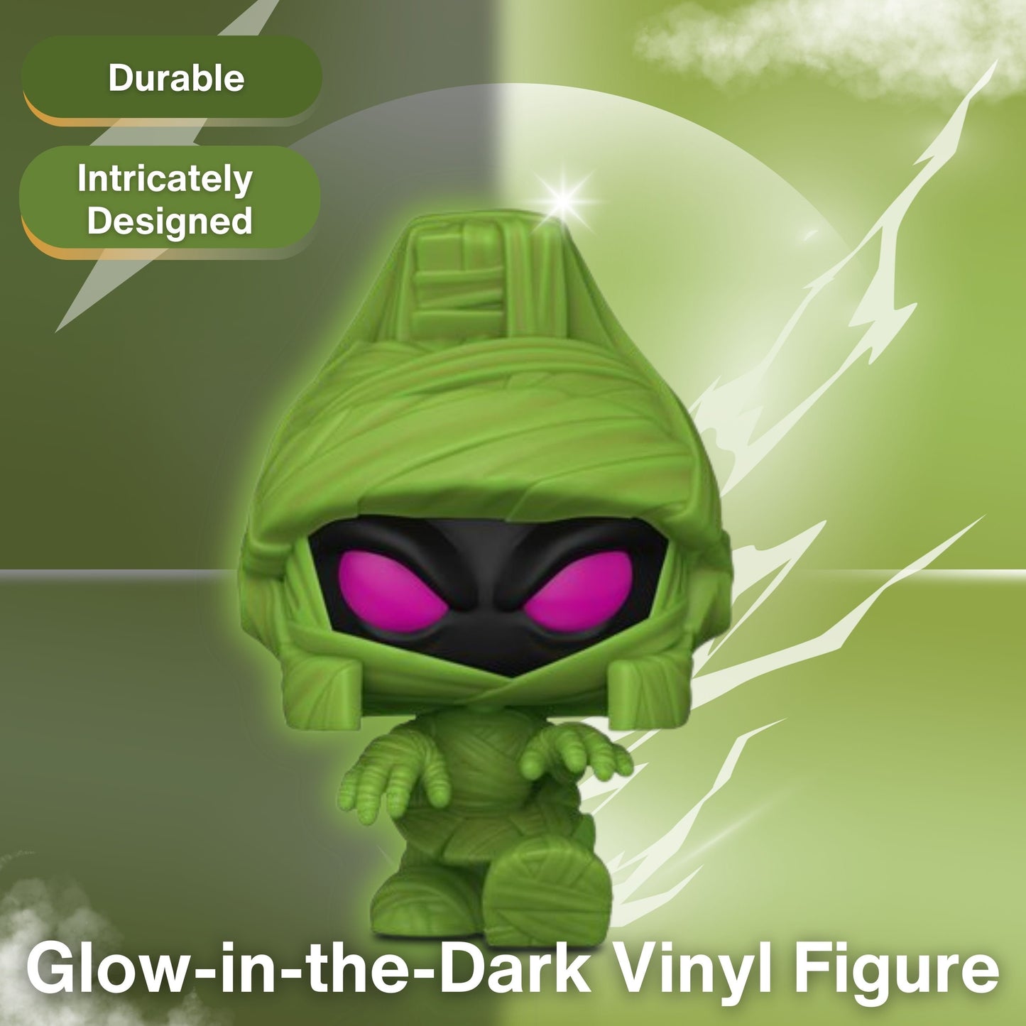 Marvin The Martian Funko Pop! Animation Looney Tunes - Glow-in-The-Dark Entertainment Earth Exclusive Limited Edition Vinyl Figure# 1674 with Display Box Protector Case