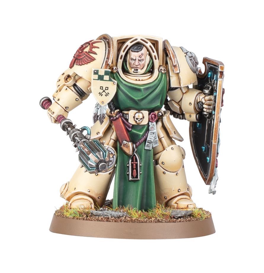 Warhammer 40,000 Dark Angels Deathwing Knights – Elite Dark Angels Terminator Squad Miniatures with Storm Shields, Power Swords & Heavy Maces | Warhammer 40k Citadel Model Kit