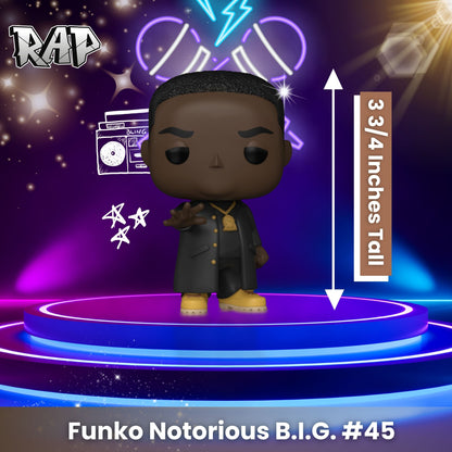 Notorious B.I.G Funko Pop! Albums: Born Again - Approx. 3 3/4" Collectible Vinyl Figure #45 with Window Display Box