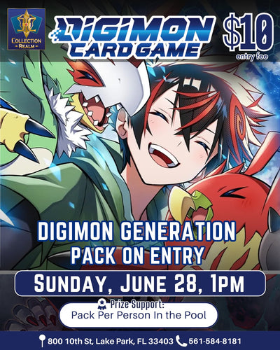 Digimon Card Game Tournament – June 28, 2026 (Sunday 1:00 PM)