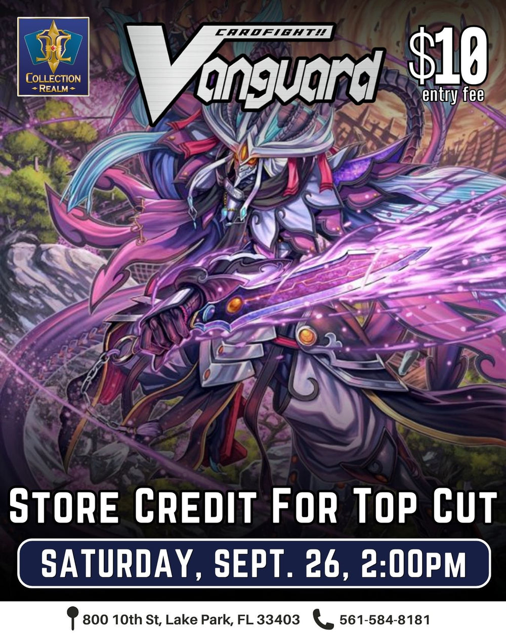 Cardfight!! Vanguard TCG Tournament – September 26, 2026 (Saturday 2:00 PM)