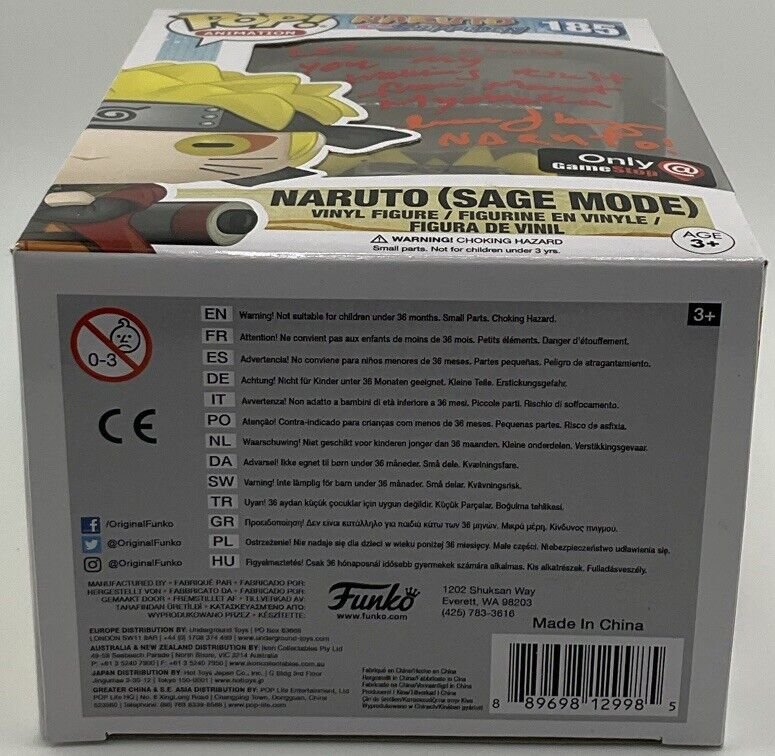 Funko Pop! Vinyl: Naruto Shippuden - Naruto Uzumaki (Sage Mode) #185 - GameStop
