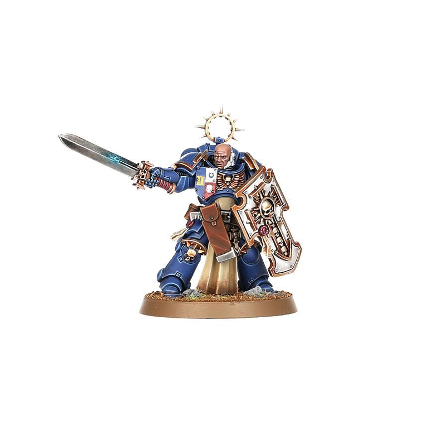Warhammer 40,000 Space Marines Bladeguard Veteran Squad – 3 Plastic Miniatures with Power Swords & Storm Shields, Customizable Warhammer 40K Model Kit for Collectors & Tabletop Gaming (PRE-ORDER)