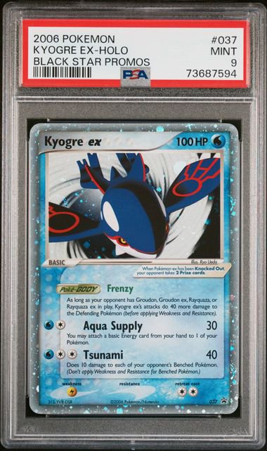 Pokemon 2006 Kyogre Ex PSA 9 7594