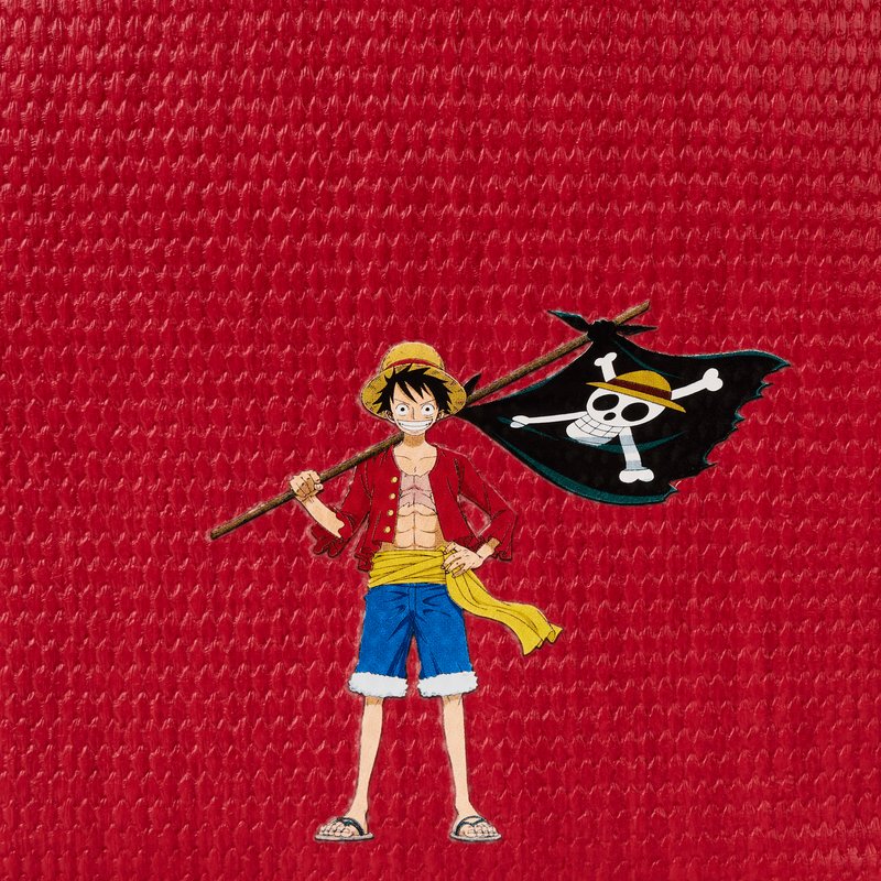 Loungefly One Piece Luffy Cosplay Faux Vegan Leather Mini Backpack with Coin Bag (9x10.5x4.5") - NYCC Limited Edition 500 - Pack of 1