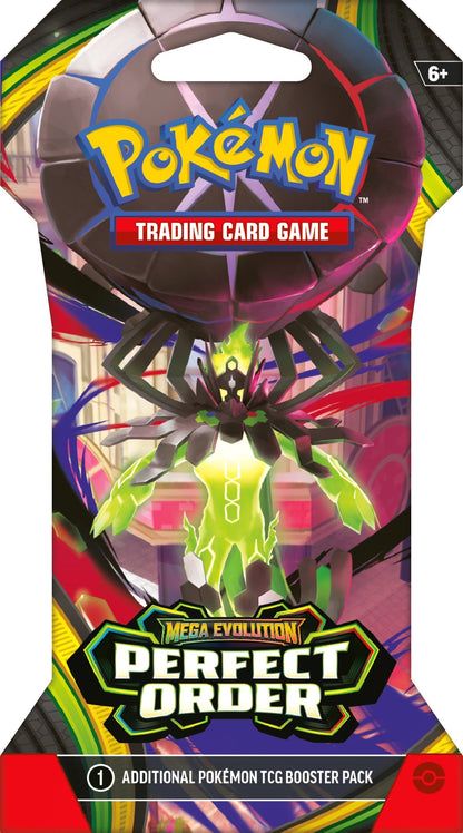 Pokemon TCG Mega EV ME3 Sleeved Booster Pack - Perfect Order Expansion, Collectible Pokémon Cards, Trading Card Game Booster for Decks & Anime Card Collectors