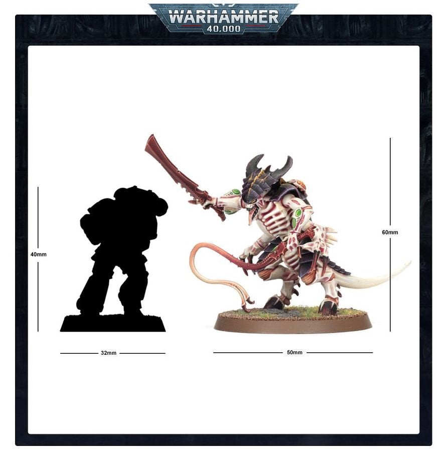 Warhammer 40,000 Tyranids Warriors Miniatures Kit – Build 3 Tyranid Warriors or Tyranid Prime – Customizable Bio-Weapons & Poses – Plastic Tabletop Model Set