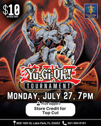 Yu-Gi-Oh! TCG Tournament – July 27, 2026 (Monday 7:00 PM)